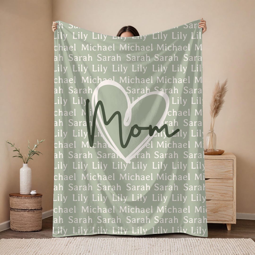 Custom Name Blanket for Mom, Mothers Day Gift From Daughter ...