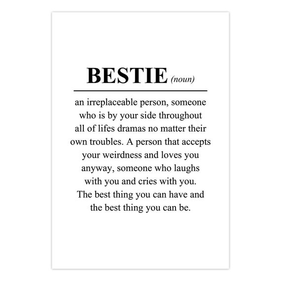 Bestie-Karte Zur Geburtstag – Lustige Freundschaftskarte Für Die Beste Freundin Mit Freiem Innenraum Zum Selbstgestalten