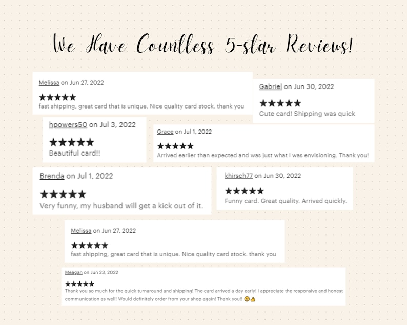 May include: A screenshot of a website displaying customer reviews for a product. All the reviews are positive and feature five stars. The reviews are from customers who have purchased the product and are satisfied with it. The reviews are from different customers and are dated differently. The reviews focus on the product and its quality. The reviews also mention the product's shipping.