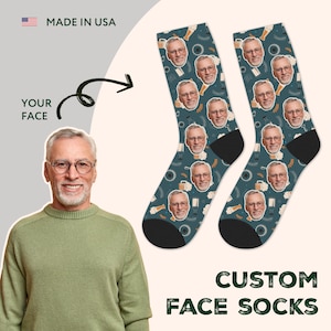 Funny Retirement Gift for Men Women, Custom Face Socks, Personalized Socks, Goodbye Gift, Farewell Gift, Christmas Gag Gift