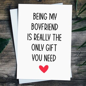 Rude Birthday Card Boyfriend, Funny Greeting Card, Boyfriend Christmas Card, Anniversary Card For Boyfriend, Boyfriend Birthday Gift