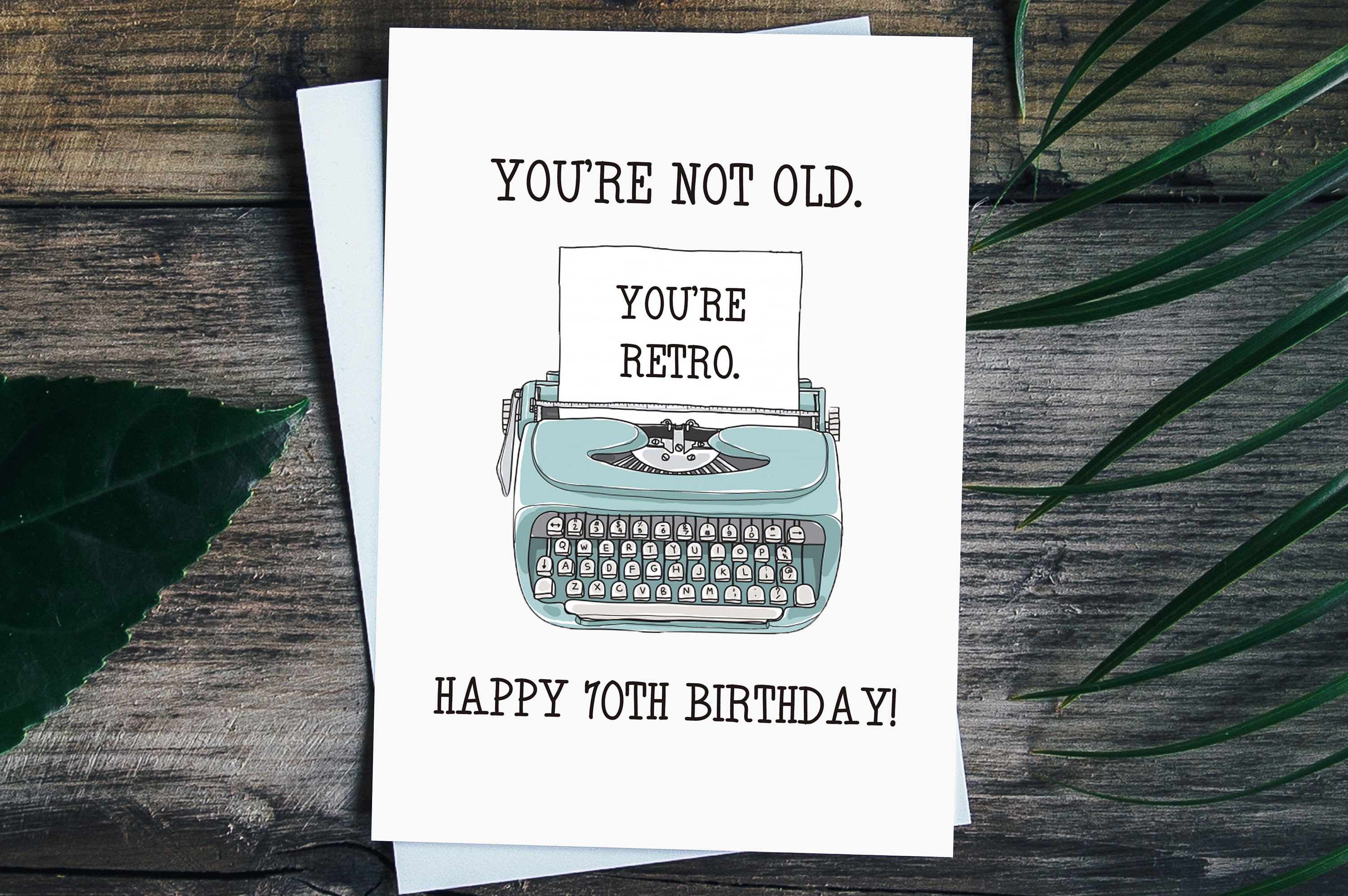 Funny 70th Birthday Cards For En Woan - Old Onkeys - Happy Birthday