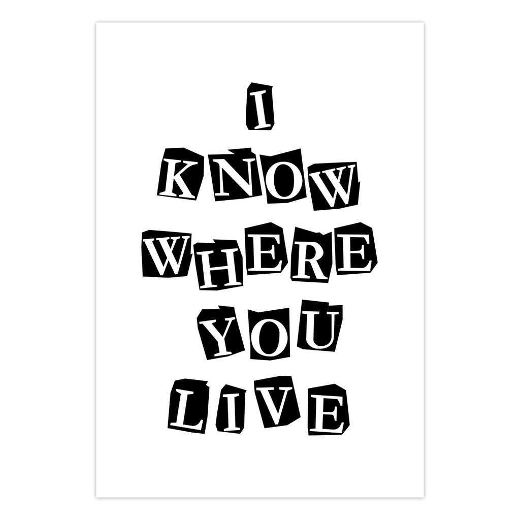 I Know Where You Live Funny New Home Card Housewarming Card - Etsy India