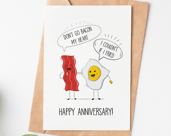 Old English Co. Funny Anniversary Card For Him Or Her - Hilarious Mushroom Food Pun Anniversary Card