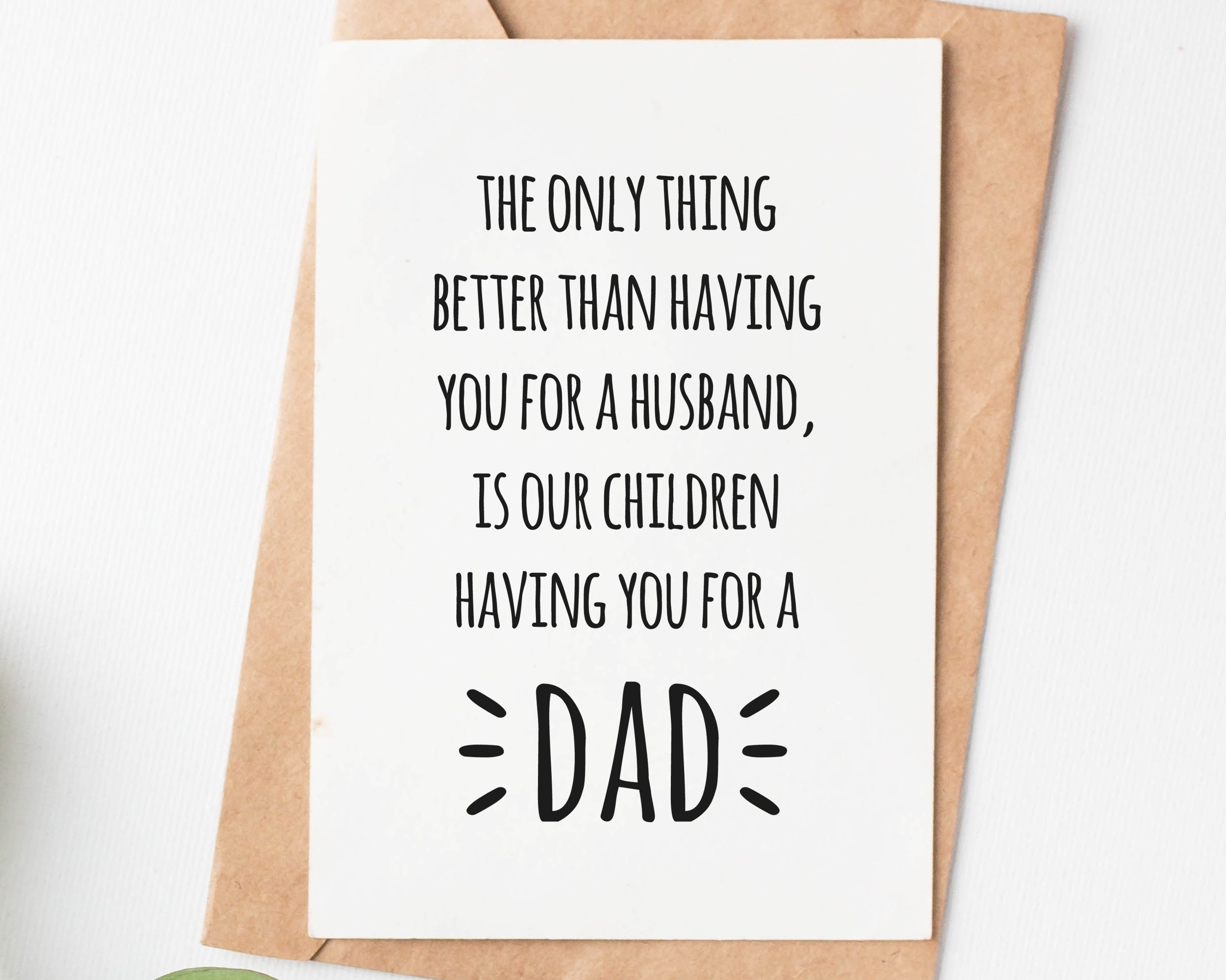 Fathers Day Card for Husband Fathers Day Gift From Wife 3rd - Etsy