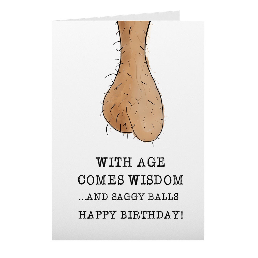 Rude Birthday Card for Him 30th 40th 50th 60th 70th Birthday Etsy