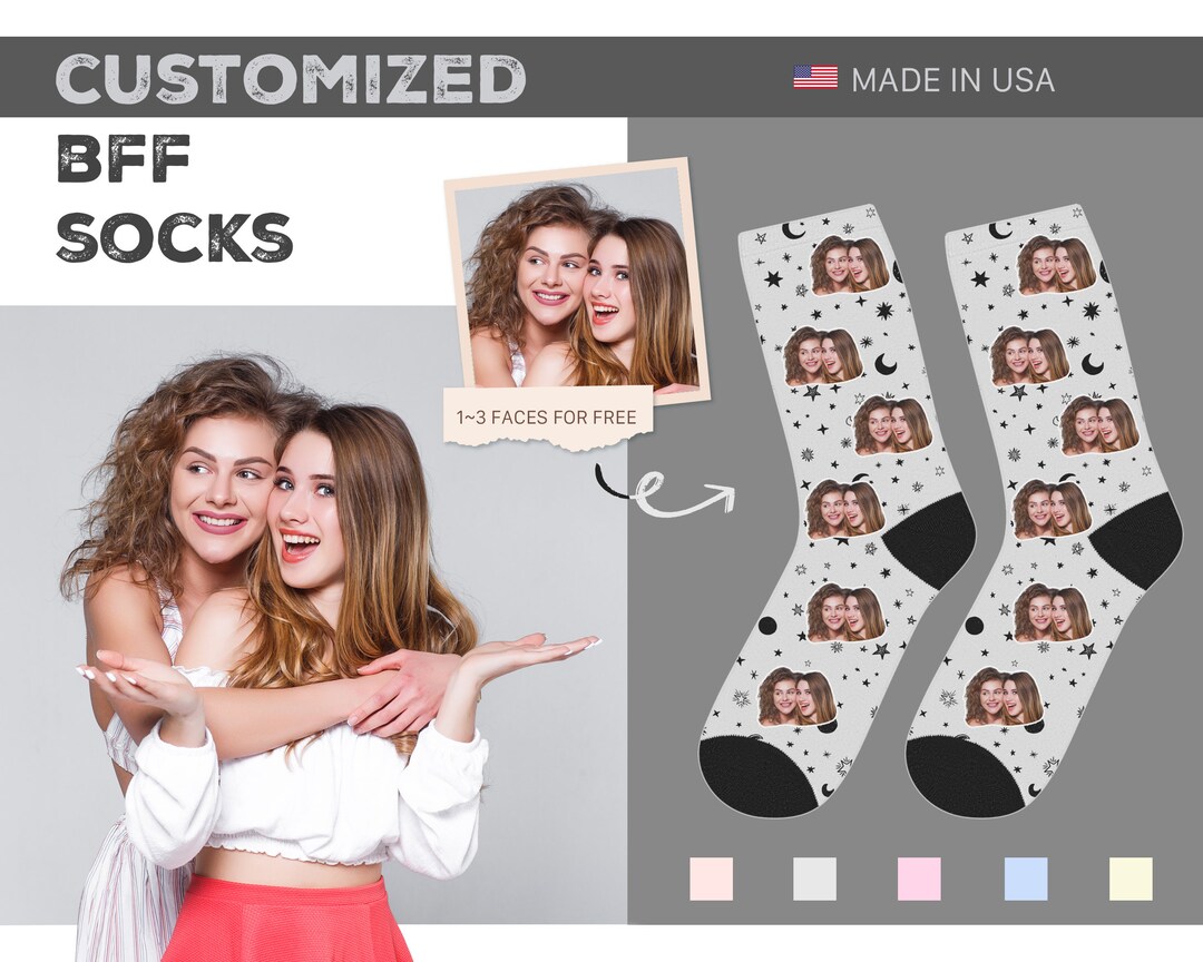 Personalized Gift for Best Friend, BFF Christmas Gift, Custom Face ...