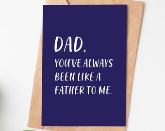 Sarcastic Dad Birthday Card, Fathers Day Card For Him, Fathers Day Gift From Daughter Or Son, Dad Birthday Gift, Daddy Card