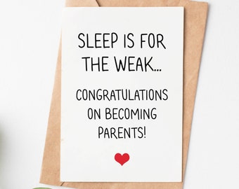 Funny Baby Shower Card, New Baby Congrats Card, Congratulations On Becoming Parents Card, Funny New Mom Card, Baby Boy Card