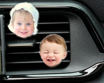 Custom Baby Face Car Vent Clip, Personalized Mothers Day Gift from Baby, Funny Gift for Grandma, Mom Birthday Gift, Mum Christmas Gag Gift
