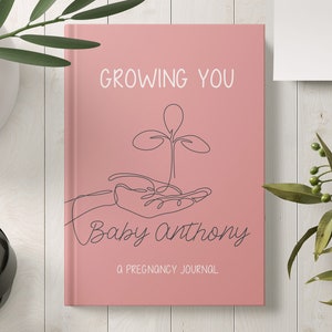 Pregnancy Journal, Pregnancy Diary, Personalized Pregnancy Gift for New Mom, Pregnancy Milestone, Pregnancy Planner, Expecting Mom Gift