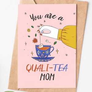 Tea Pun Mothers Day Card, Funny Mom Birthday Card, Happy Mother's Day ...