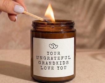 Sarcastic Grandma Candle, Funny Mothers Day Gift for Grandma, Grandma Birthday Gift, Humorous Gift from Grandkids, Nana Christmas Gift