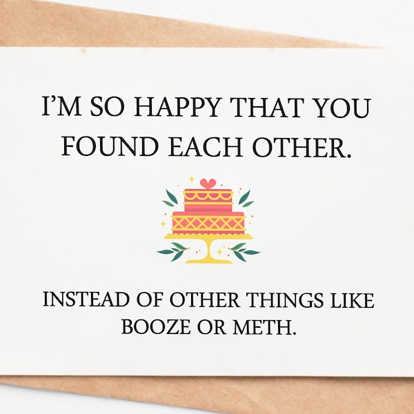 Funny Engagement Card, Rude Wedding Card, Engagement Gifts For Couple, Bridal Shower Gift, Bride To Be Gift, Future Bride Gift, Wedding Gift