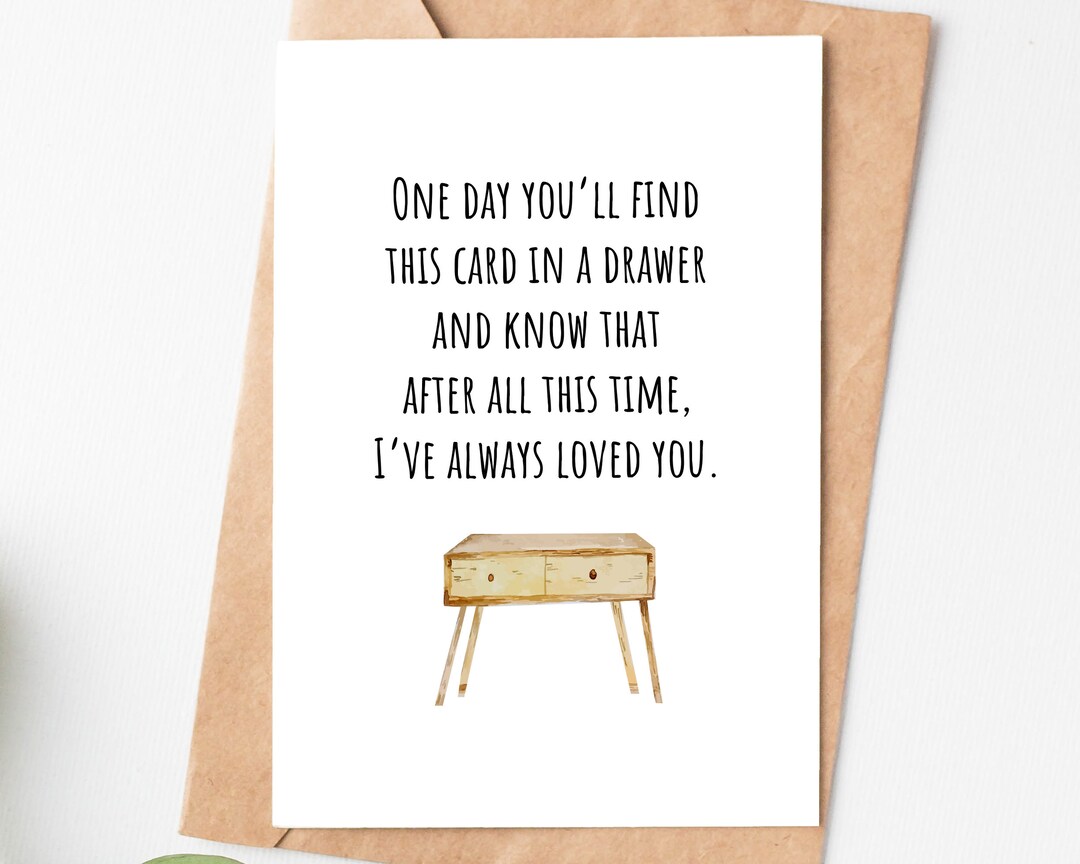 Cute I Love You Card, Romantic Valentines Day Card, Anniversary Card ...