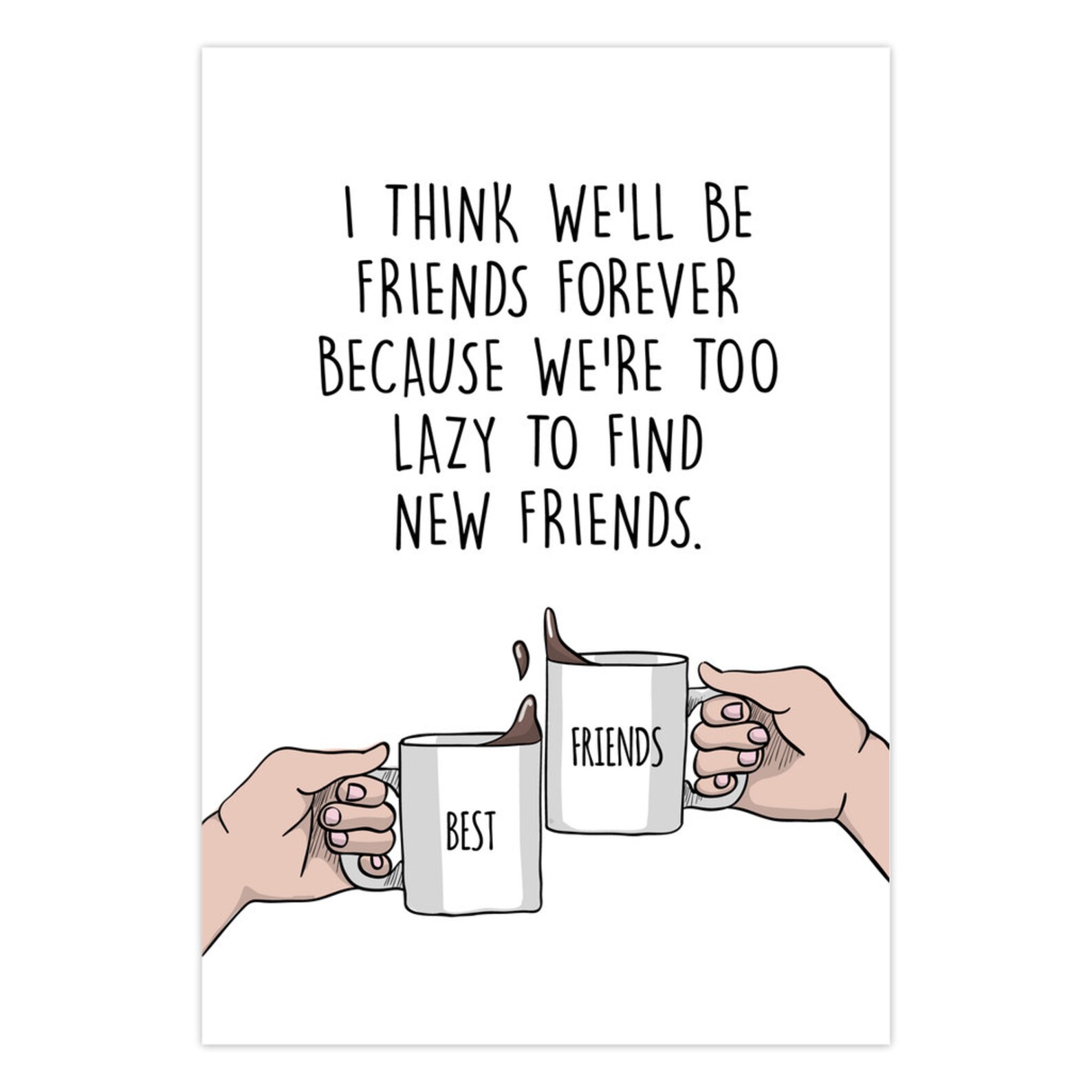 Best Friend Birthday Card, Funny Birthday Card for Friend, Bff Card ...