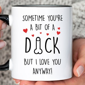 Grappige ik hou van je mok, ondeugende Valentijnsdag cadeau voor hem, sexy verjaardagscadeau, onbeleefd verjaardagscadeau voor man of vriend