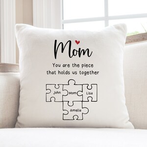 Funny Mothers Day Gift for Mom, Personalized Pillow Cover, Mom Birthday Gift from Daughter, Mum Christmas Gift, Mama Gift, Mommy Gift