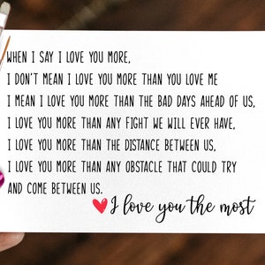 Romantic Anniversary Card For Husband, Love Card, 1st Anniversary Card, First Anniversary Gift For Him Her, Husband Birthday Gift