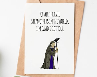 Step Mom Gift, Mothers Day Card For Step Mom, Bonus Mom Birthday Card, Funny Birthday Gift For Stepmother, Step Mom Mothers Day Gift