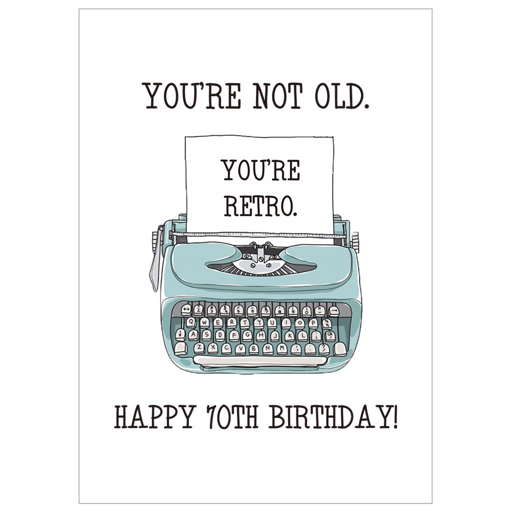 Funny 70th Birthday Cards For En Woan - Old Onkeys - Happy Birthday - View #7