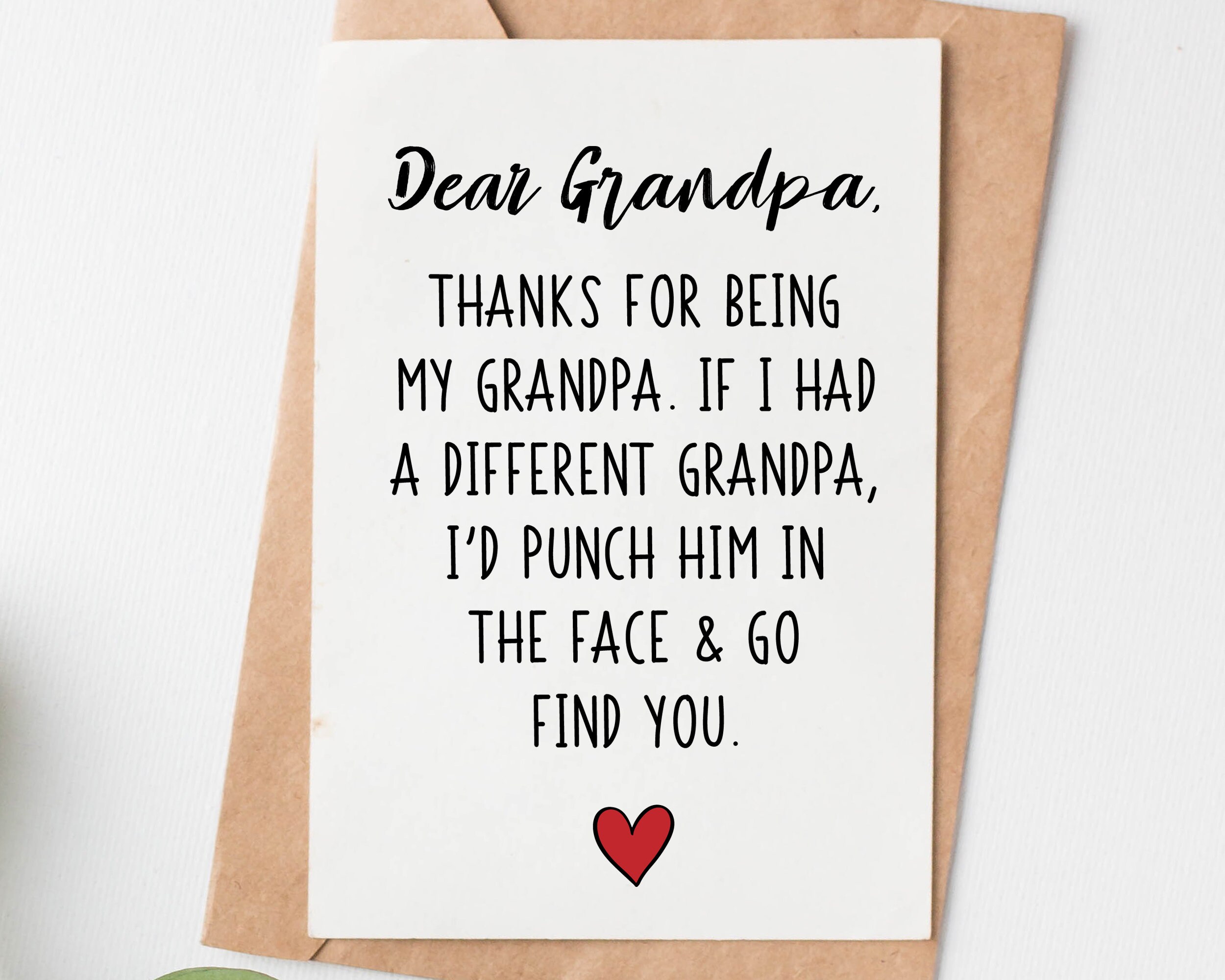Funny Grandpa Birthday Card Grandpa Birthday Gift Grandpa - Etsy