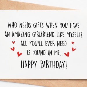 Rude Birthday Card For Boyfriend, Funny Birthday Card, Boyfriend Birthday Gift, 21st Birthday Gift For Him, Gift From Girlfriend