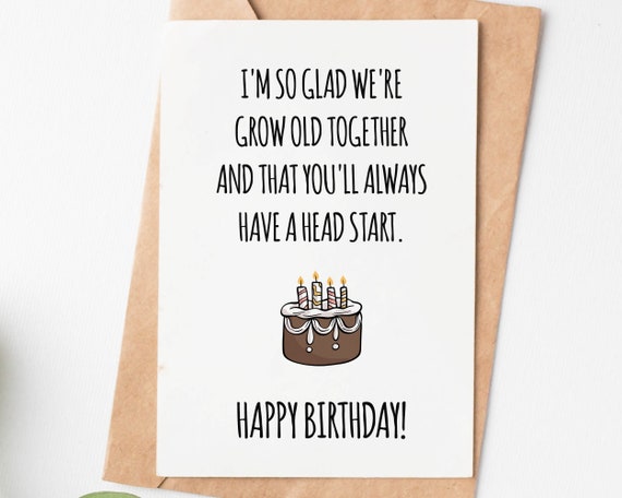 Rude Birthday Card for Brother Sister Birthday Card Funny | Etsy