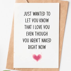 Naughty Valentines Day Card For Him Her, Funny Boyfriend Birthday Card, Sexy Anniversary Card For Husband Wife, Valentines Gifts For Men