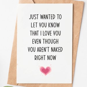 Naughty Valentines Day Card For Him Her, Funny Boyfriend Birthday Card, Sexy Anniversary Card For Husband Wife, Valentines Gifts For Men