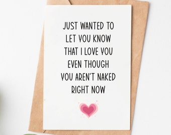 Naughty Valentines Day Card For Him Her, Funny Boyfriend Birthday Card, Sexy Anniversary Card For Husband Wife, Valentines Gifts For Men