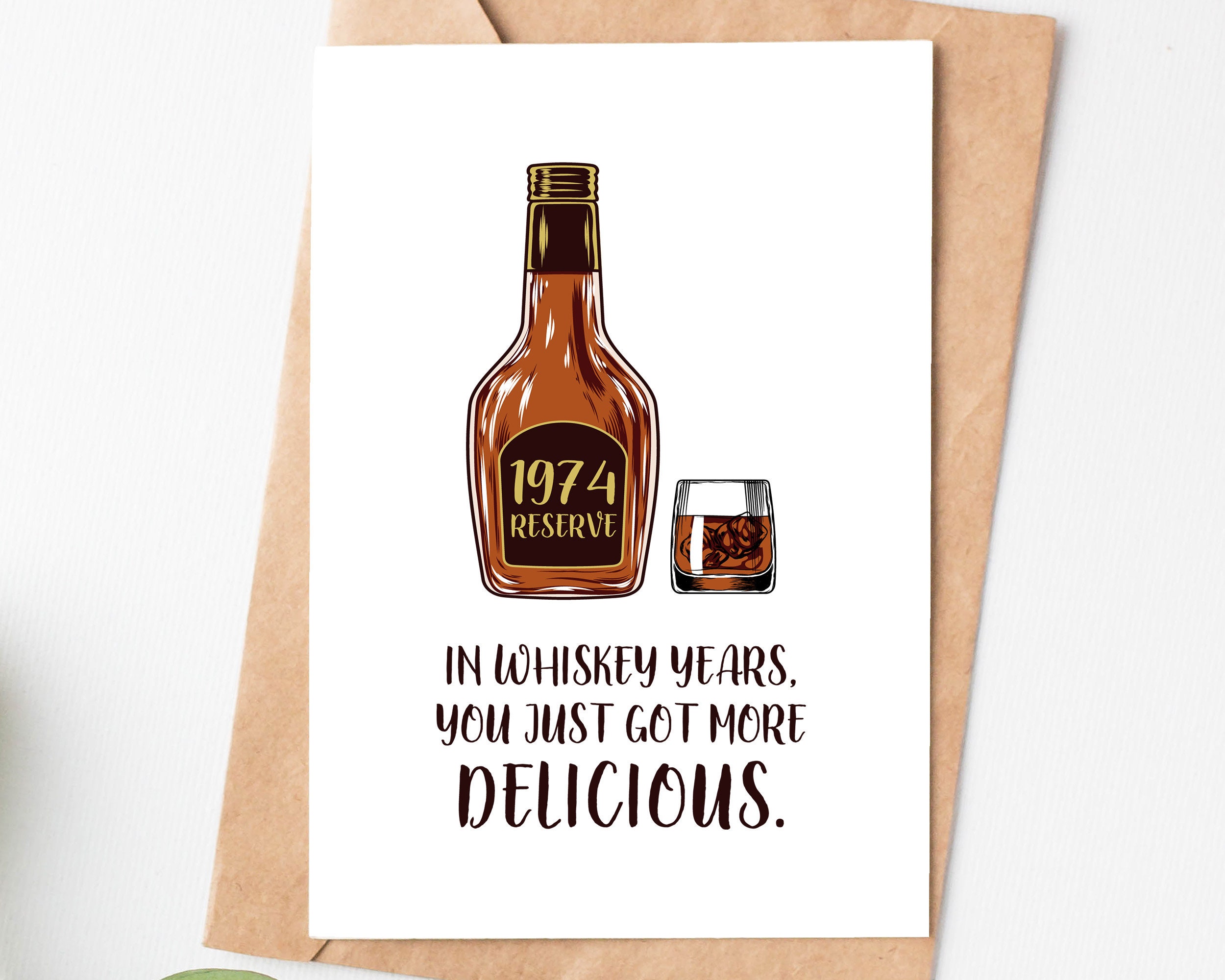 Funny Birthday Card For Husband | Whiskey Birthday Card | Ollie - View #3