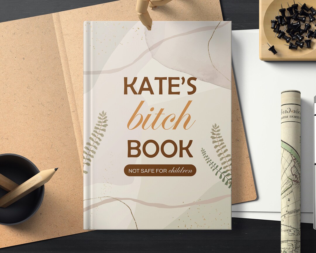 My Bitch Book, Custom Self Care Journal, Mental Health Journal, Therapy ...