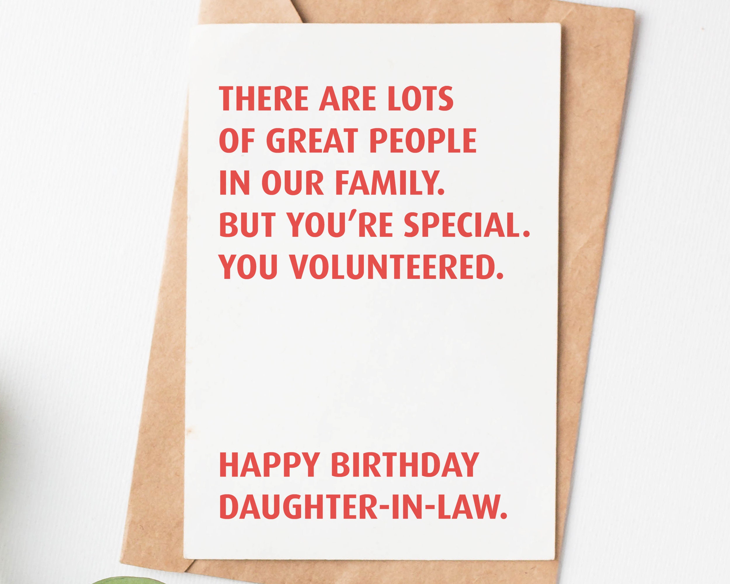 Funny Birthday Card for Daughter in Law Son's Wife - Etsy