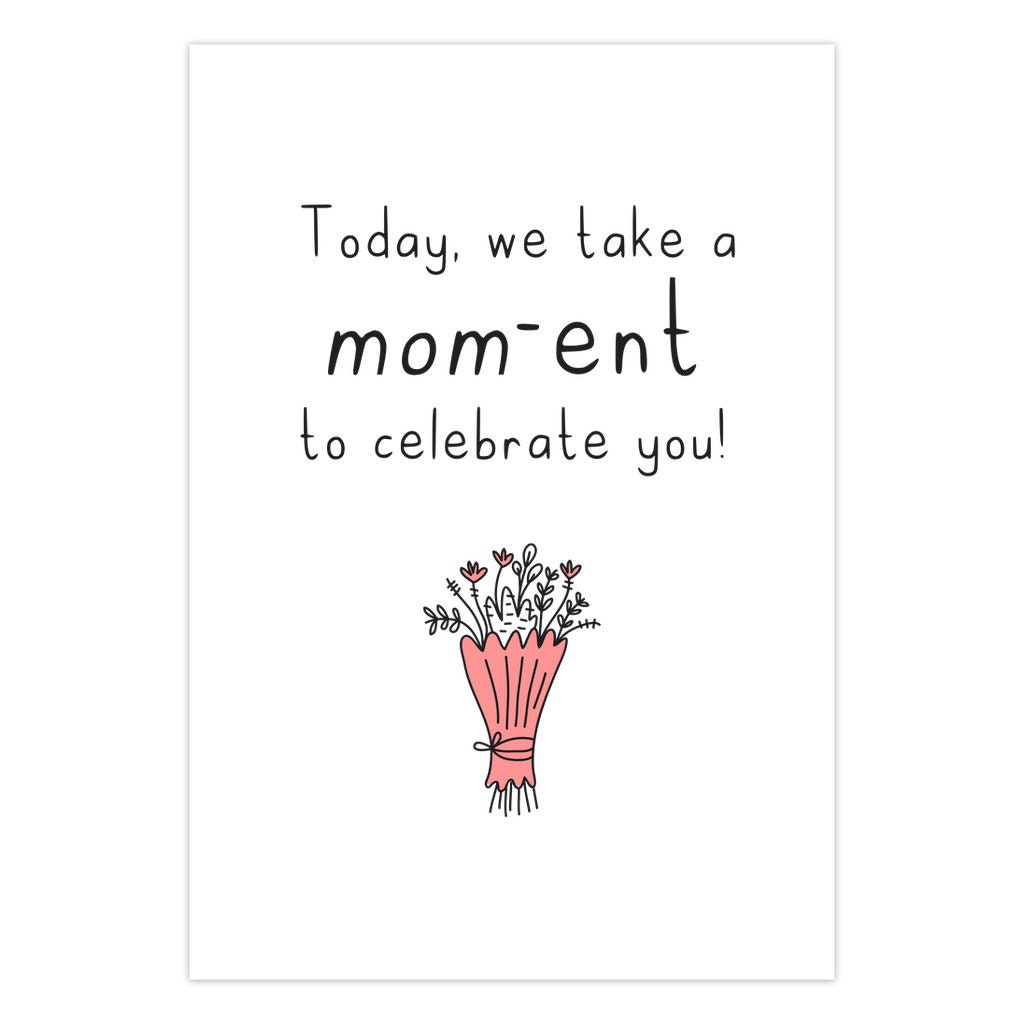 Mom Pun Card, Funny Mothers Day Card, Mom Birthday Card, Mum Card ...