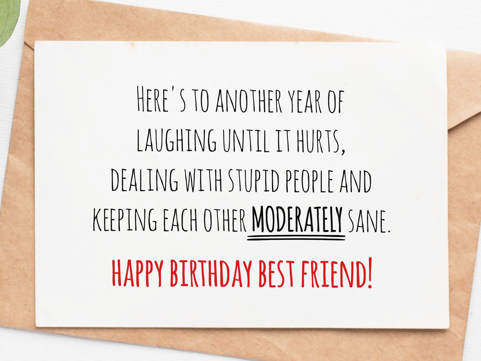 Best Friend Birthday Card, Funny Birthday Card for Bestie, Bff Card ...