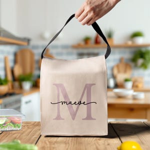 Personalized Name Insulated Lunch Box, Custom Kids Lunch Bag, Back To School Gift, First Day of School Gift for Toddler, Picnic Lunchbox Bag