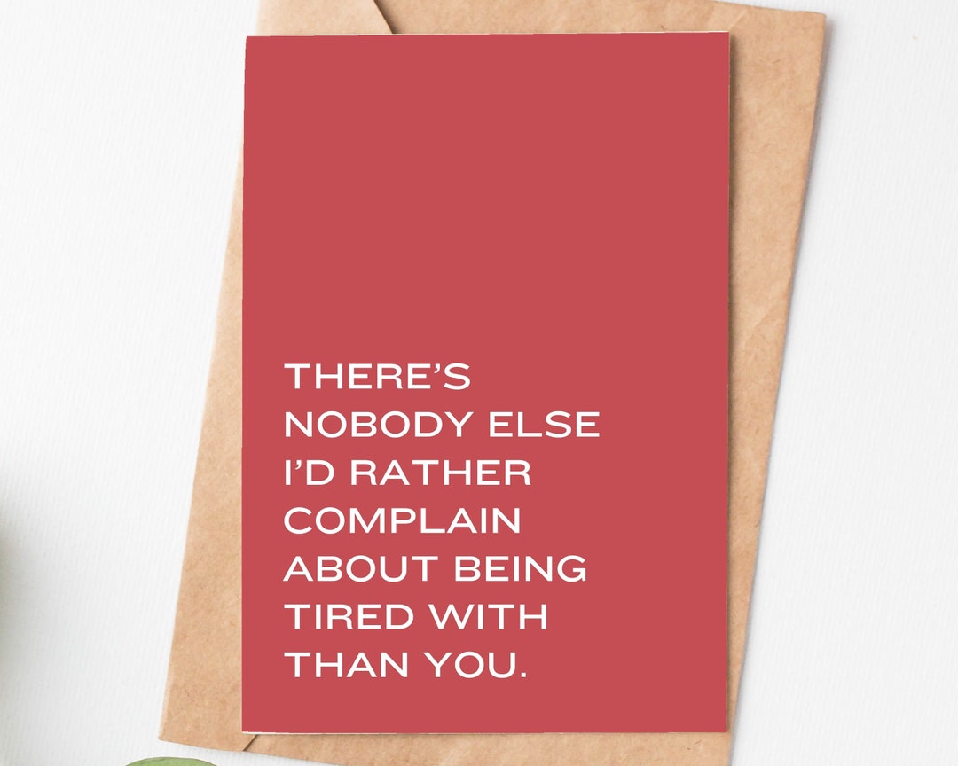 Funny Valentines Day Card for Him or Her, Anniversary Card for Husband ...