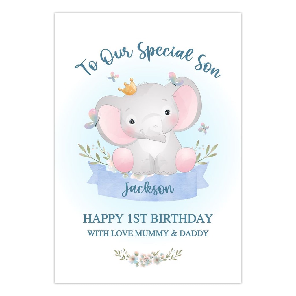 Cousin 1st Birthday Jungle Animal Card, Cousin Is One Card - View #8