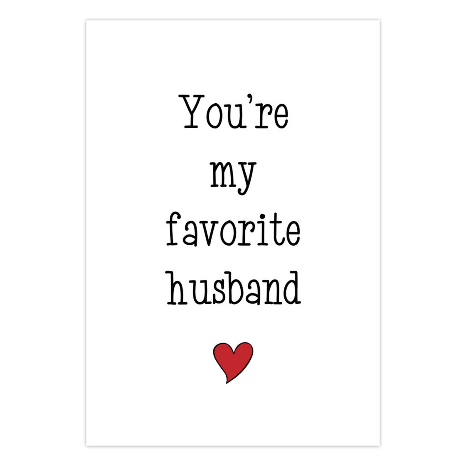 You Are My Favorite Husband Funny Anniversary Card Husband - Etsy UK