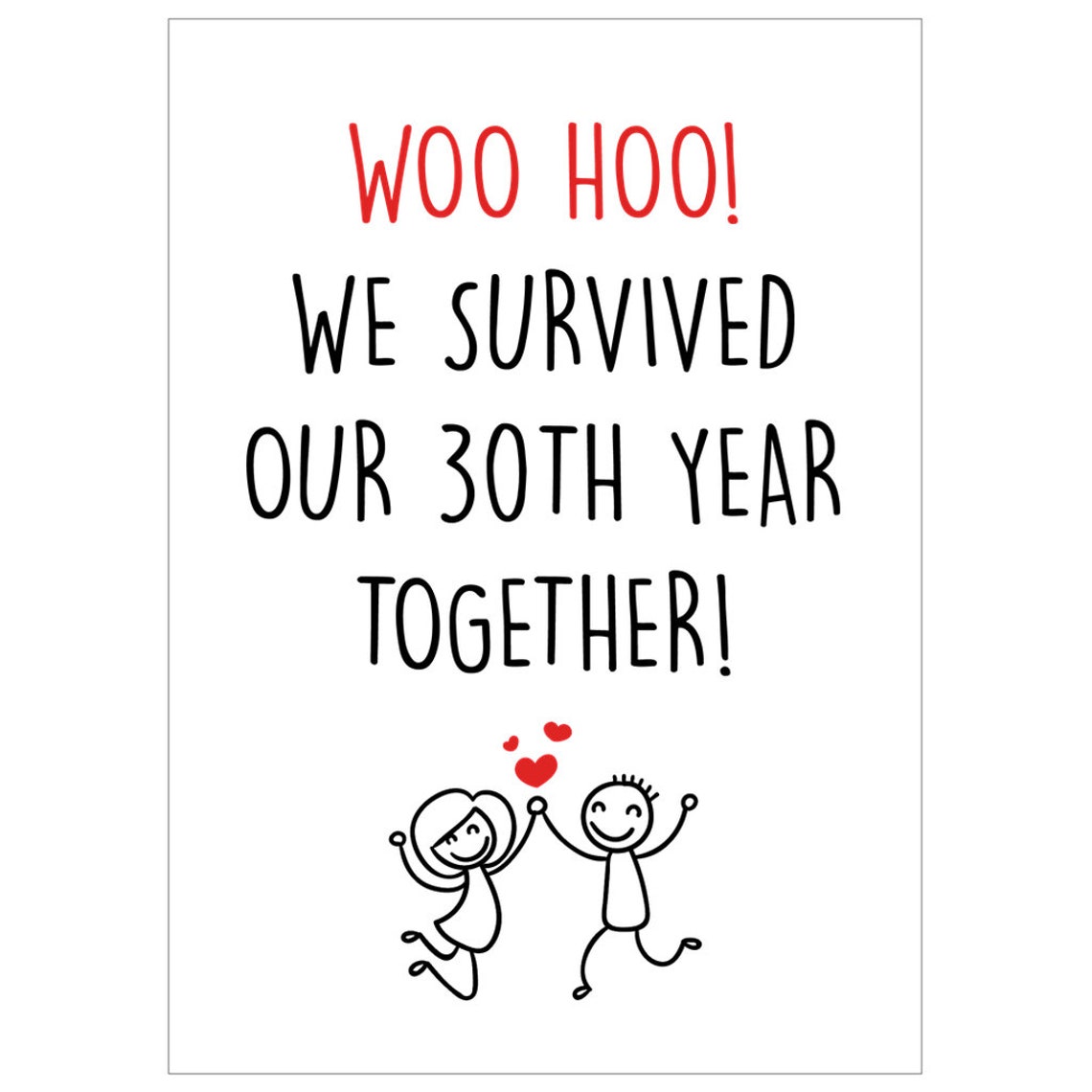 Funny 30th Anniversary Card for Husband Wife Pearl Etsy Funny 30th Anniversary Card for Husband Wife Pearl Etsy