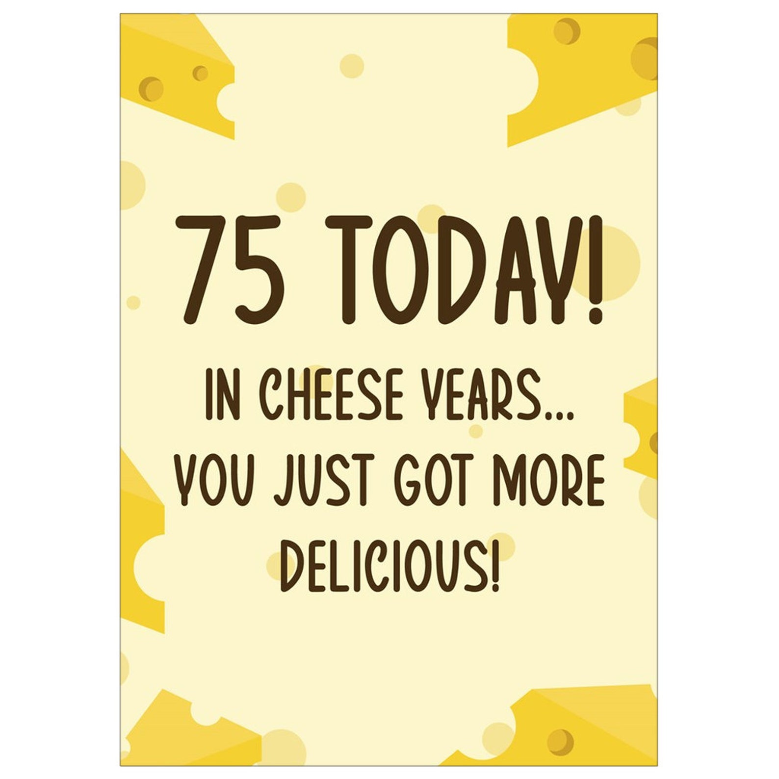 Funny 75th Birthday Card Messages