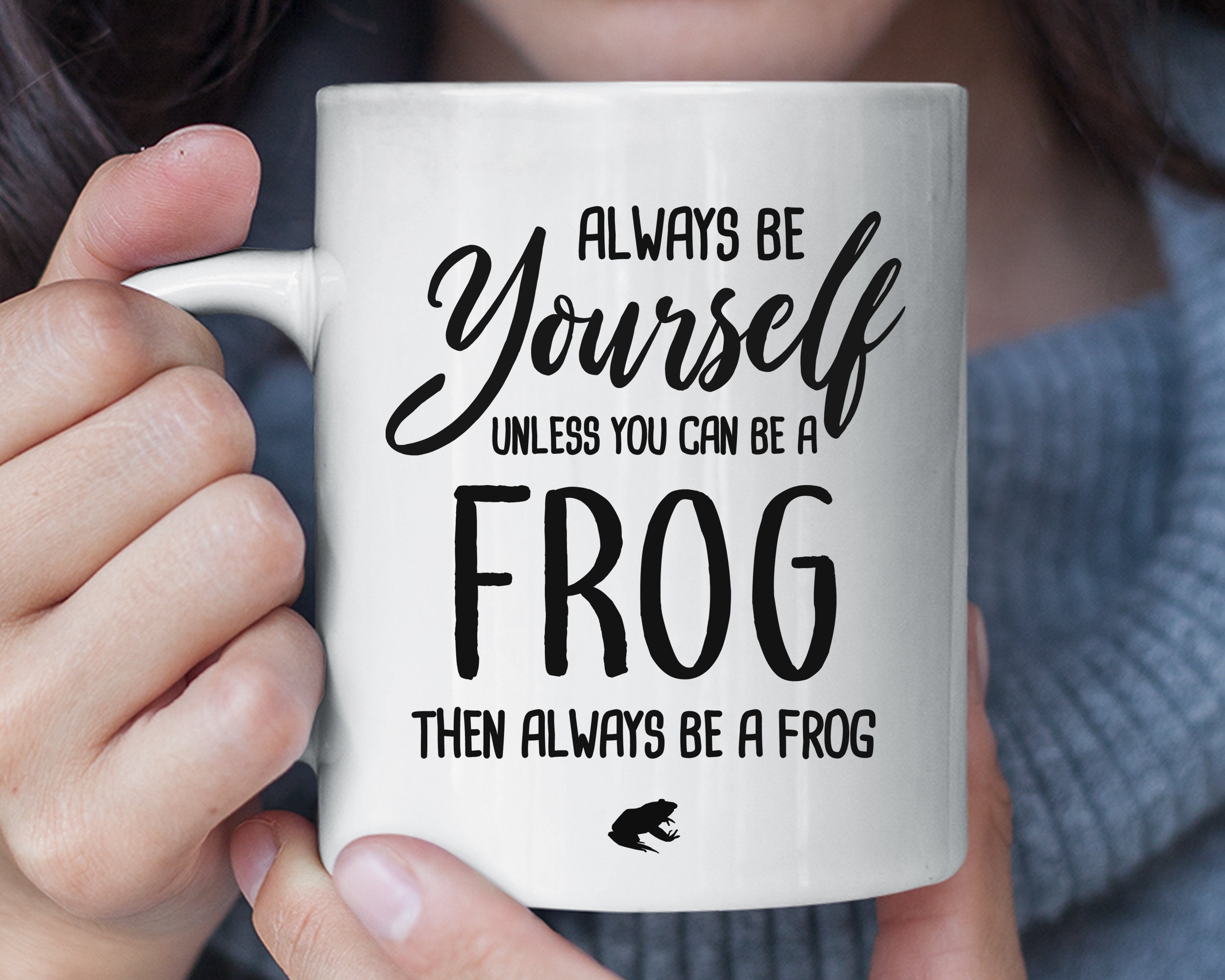 Be kind to yourself frog mug 