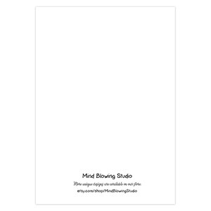 May include: White background with black text that reads "Mind Blowing Studio" and "More unique designs are available in our store: etsy.com/shop/MindBlowingStudio"