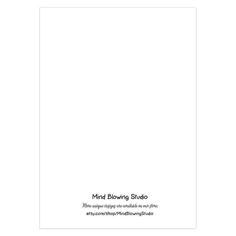 May include: White background with black text that reads "Mind Blowing Studio" and "More unique designs are available in our store: etsy.com/shop/MindBlowingStudio"
