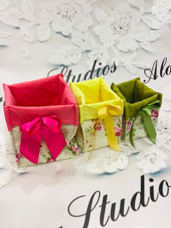 Set of 3 Fabric Storage Boxes. Etsy