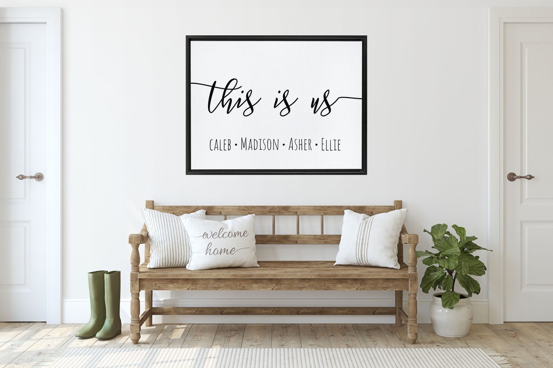Personalizado This is Us Custom Name Sign Family Rae Dunn Inspirado El ...