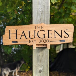 Personalized Carved Wood Sign: Rustic Outdoor Home, Cabin, Ranch
