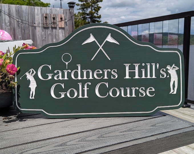 Custom Wood Signs, Outdoor Wooden Sign, Personalized Sign, Carved Wood Signs, Wooden Name Signs, Golfing Signs, Treehouse