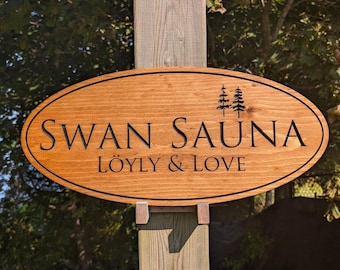 Custom Carved Wood Sign, Personalized Outdoor Sign
